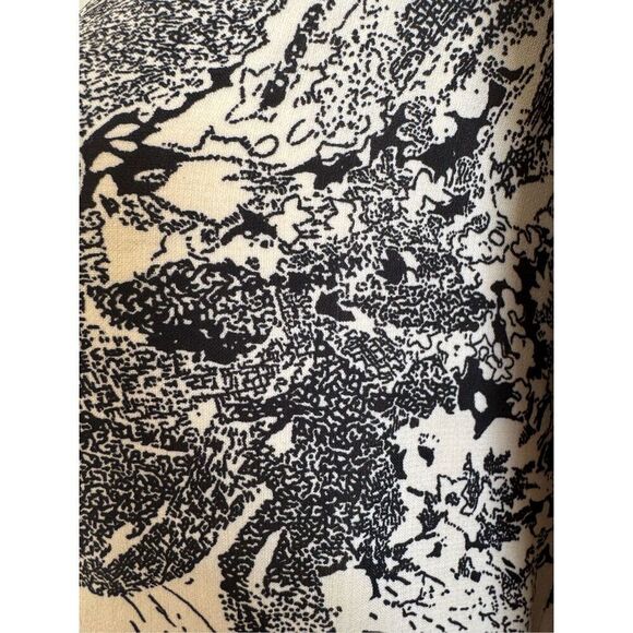 Lucy Paris Women’s small black cream maxi dress puff sleeve romantic - Picture 5 of 8